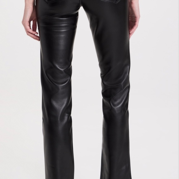 Good American- Faux Leather Good Icon Jeans - Picture 2 of 6